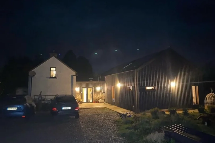 M+S Project - Home extension, Construction Services Cork, nighttime view